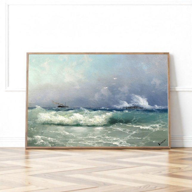 Biarritz, Ivan Konstantinovich Aivazovsky Poster (Skapare uppladdad)