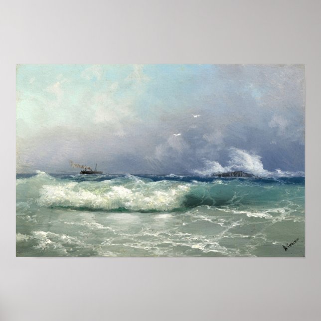Biarritz, Ivan Konstantinovich Aivazovsky Poster (Framsidan)