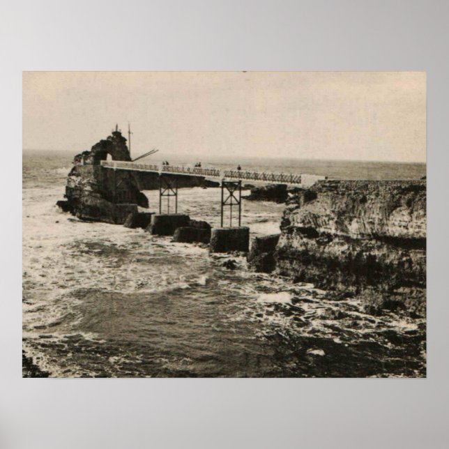 Biarritz Pont et Rocher Poster (Framsidan)