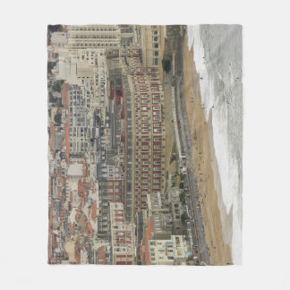 Biarritz-stranden, Belle Époque-arkitektur. Fleecefilt