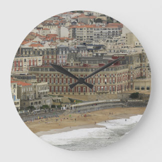 Biarritz-stranden, Belle Époque-arkitektur. Stor Klocka