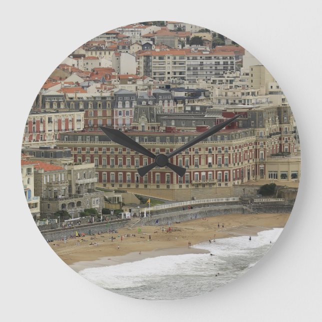 Biarritz-stranden, Belle Époque-arkitektur. Stor Klocka (Framsida)