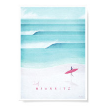 Biarritz Vintage resor Poster