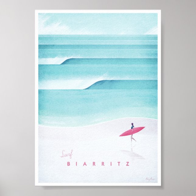 Biarritz Vintage resor Poster (Framsidan)
