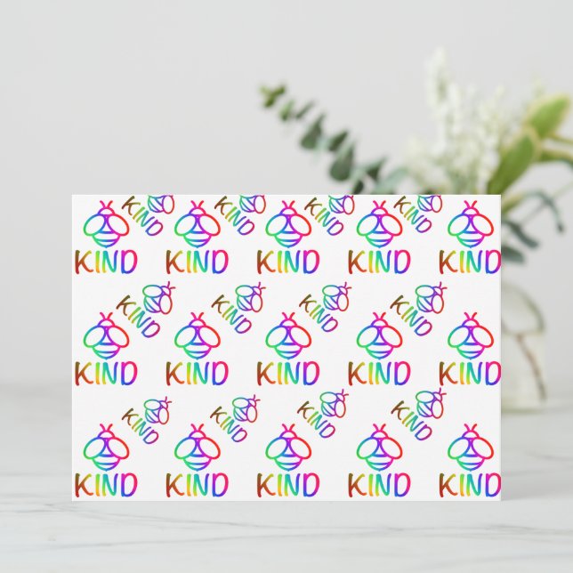 Biart, vara vänlig, färglös honungsbindedesign inbjudningar (Stående Fram)