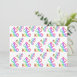 Biart, vara vänlig, färglös honungsbindedesign inbjudningar