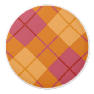 Bias pläd i orange och rosor knopp