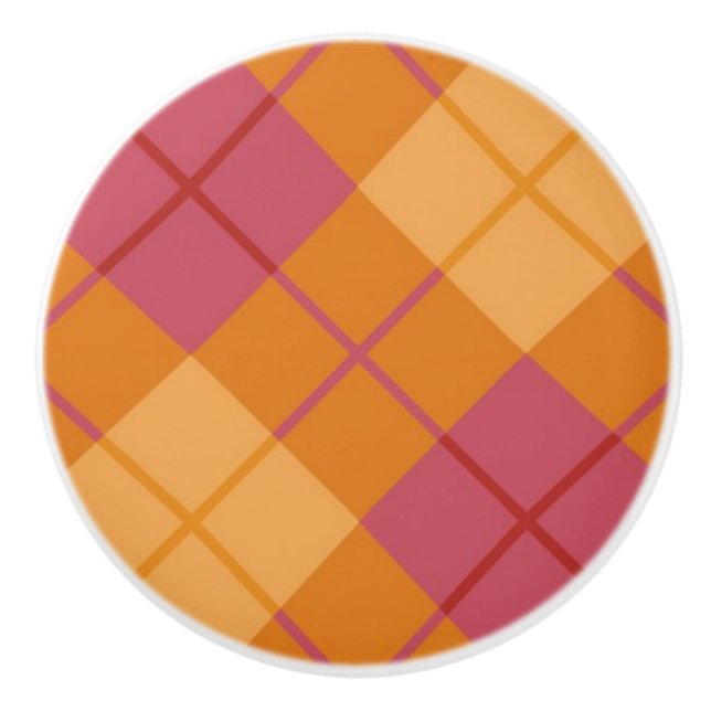 Bias pläd i orange och rosor knopp (Framsidan)