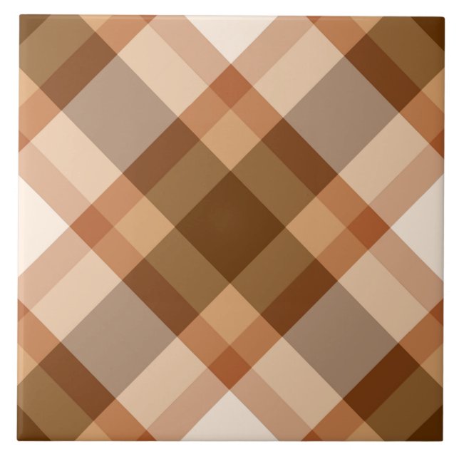 Bias Play, Brown, Beige och koppar i mitten av årh Kakelplatta (Framsidan)
