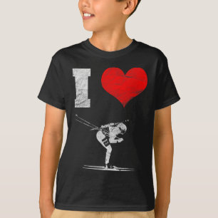 Biath-sökväg för skidhållare t shirt
