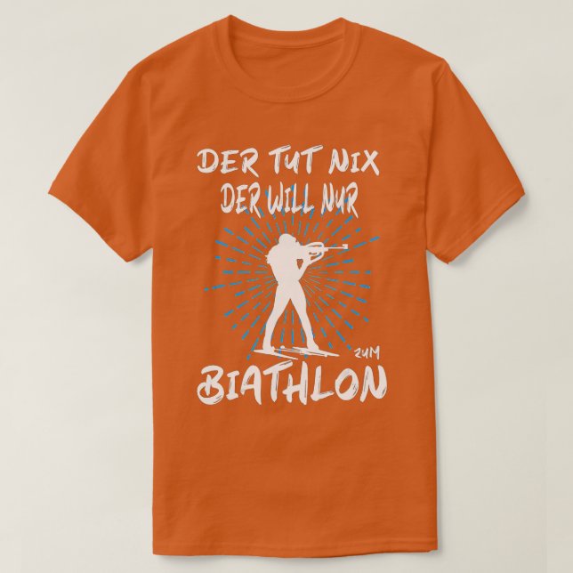 Biathlet Funny Biathlon T Shirt (Design framsida)