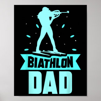 Biathlete Biathlons Far Pappa Poster
