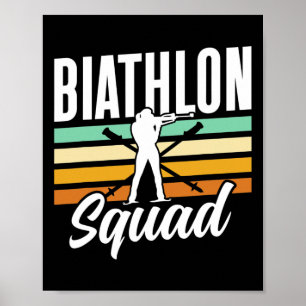 Biathlete Biathlons Sports Poster
