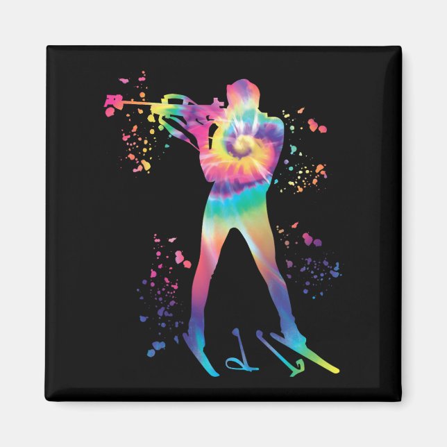 Biathlete Nordic Skiing Biathlon 11 Magnet (Framsidan)