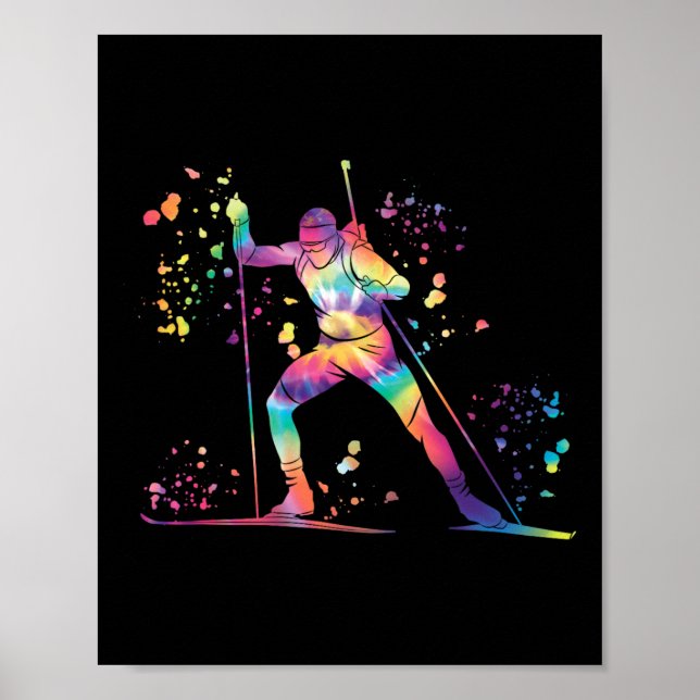 Biathlete Nordic Skiing Biathlon 11 Poster (Framsidan)
