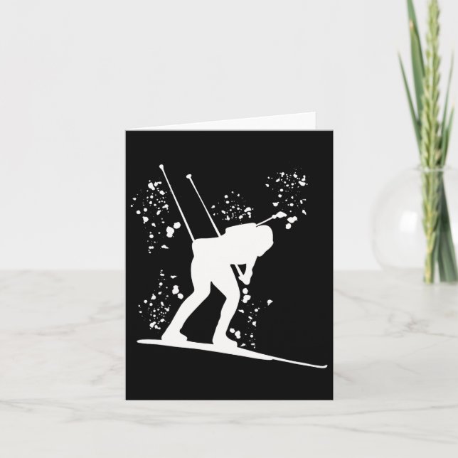 Biathlete Nordic Skiing Biathlon 28 Kort (Framsida)