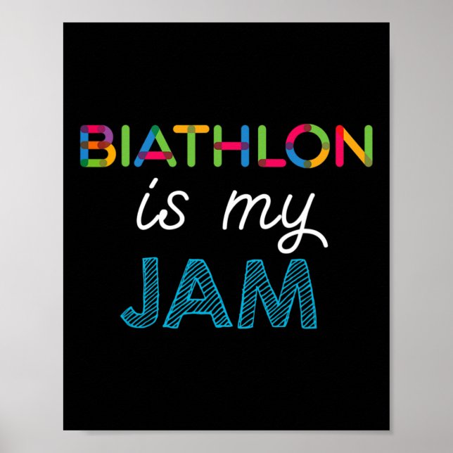 Biathlon är min Sylt-skidondesign Poster (Framsidan)
