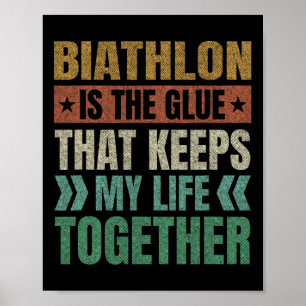 Biathlon Behållas mitt liv tillsammans Biathlete S Poster