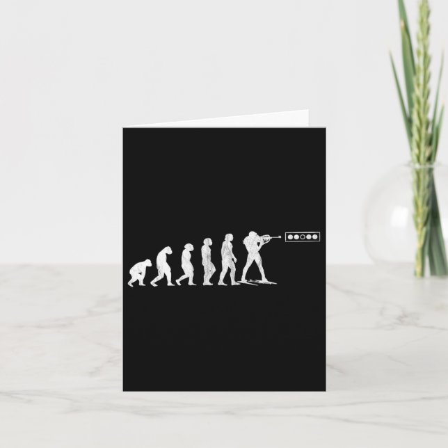 Biathlon Biathlet Human Evolution Shooting Range W Kort (Framsida)