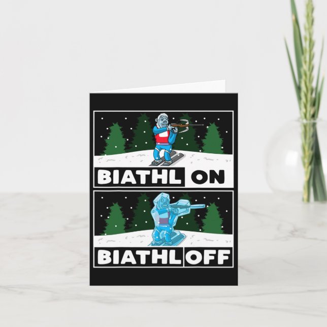 Biathlon Biathlete Kort (Framsida)