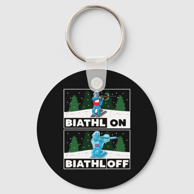 Biathlon Biathlete Nyckelring (Framsida)