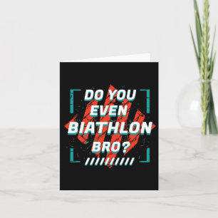 Biathlon Bro Funny Sports Humor Games? Kort