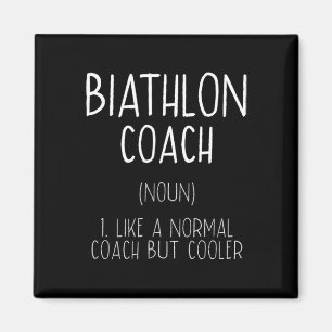 Biathlon Coach Definition Funny Biathlete Humor 10 Magnet