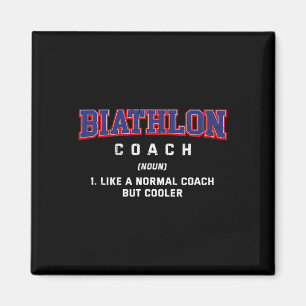 Biathlon Coach Definition Funny Biathlete Humor 3 Magnet
