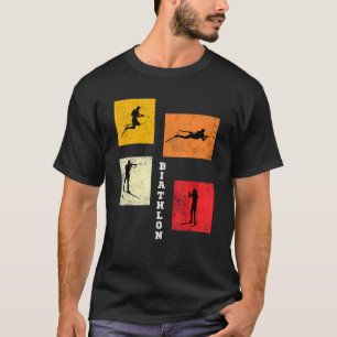 Biathlon Cross country Skiing Biathlete Winter Spo T Shirt