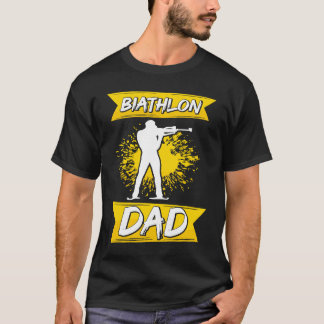 Biathlon Dad  Winter Sports Biathlete Father Mount T Shirt
