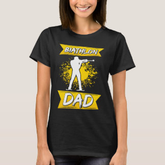 Biathlon Dad  Winter Sports Biathlete Father Mount T Shirt