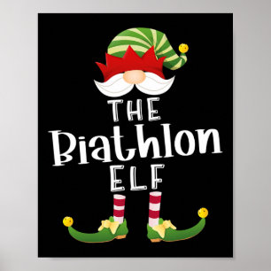 Biathlon Elf Group jul Funny Pajama Party Poster