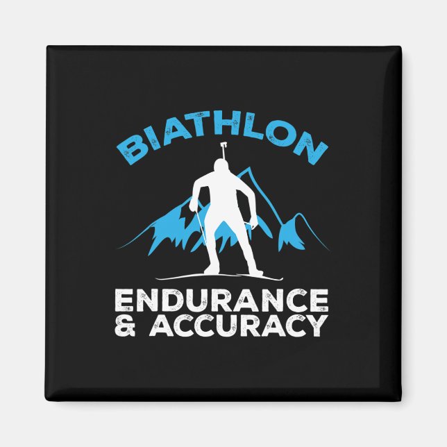 Biathlon Endurance Accuracy Kor Skiing Shoing Magnet (Framsidan)
