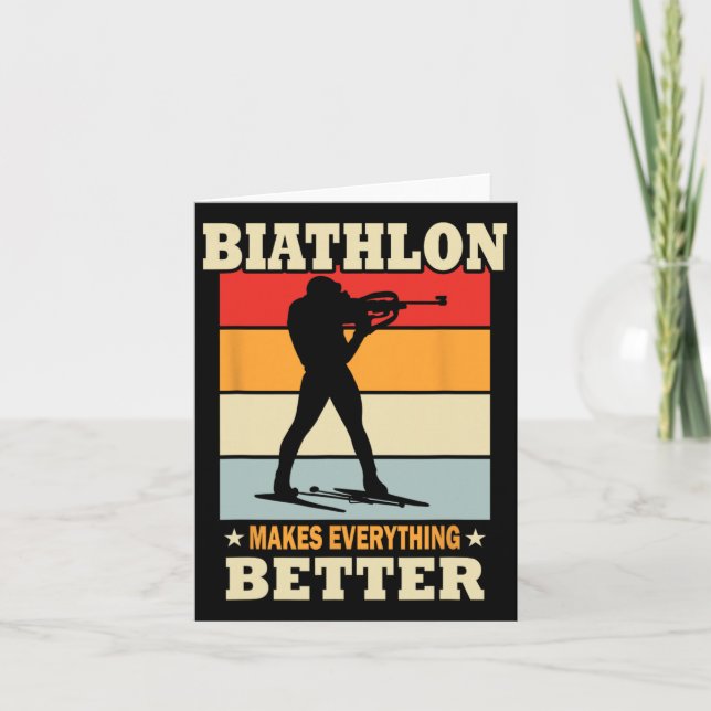 Biathlon gör allt bättre - Biathlon Kort (Framsida)