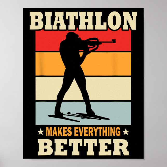 Biathlon gör allt bättre - Biathlon Poster (Framsidan)