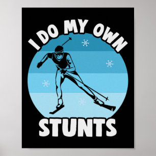 Biathlon jag gör mina egna stenar Crossa country S Poster