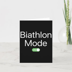 Biathlon-läge På Sport Atlet Smartphone Design Kort