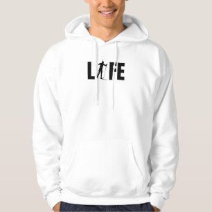 Biathlon Life Tagning av mål för Biathlon Älsk Hoodie