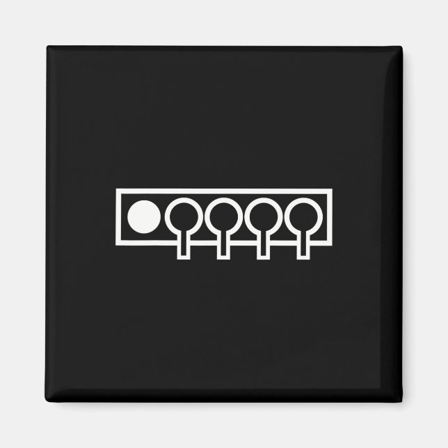 Biathlon Mål 1 Magnet (Framsidan)
