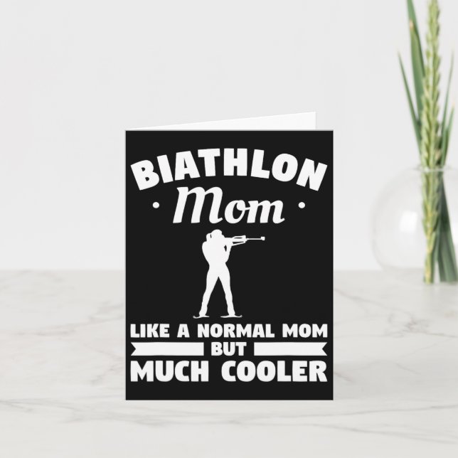 Biathlon Mamma Liksom En Normal Mamma Men Mycket C Kort (Framsida)
