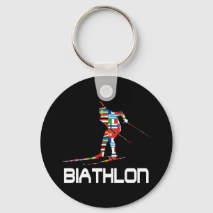 Biathlon Nyckelring