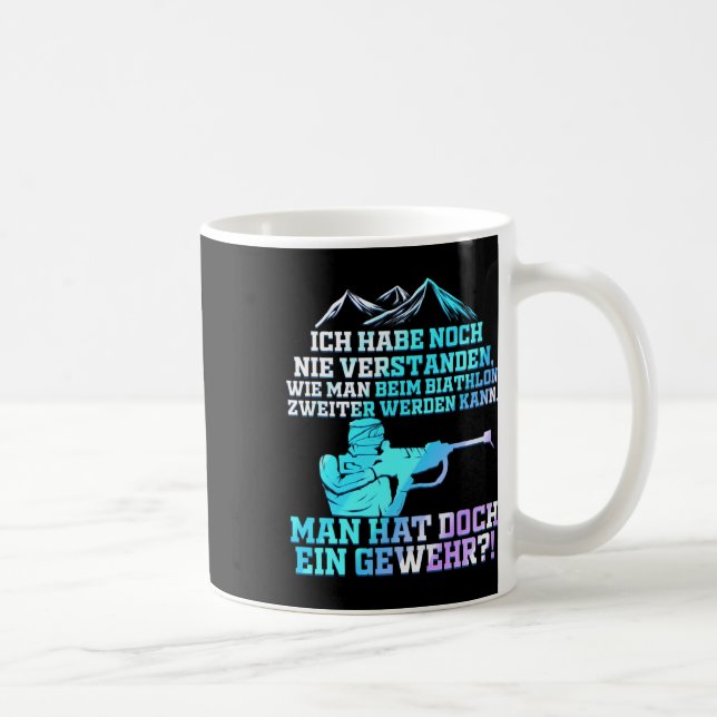 Biathlon och Rifle - aldrig en andra gåva Kaffemugg (Höger)