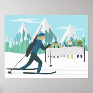 Biathlon Poster - Ställe din text