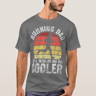 Biathlon Runner Marathon Running Dad Father's Day  T Shirt