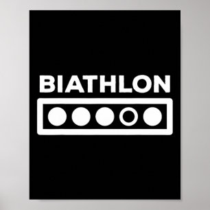 Biathlon Shoange Range Gift - Winter Sports Biath Poster