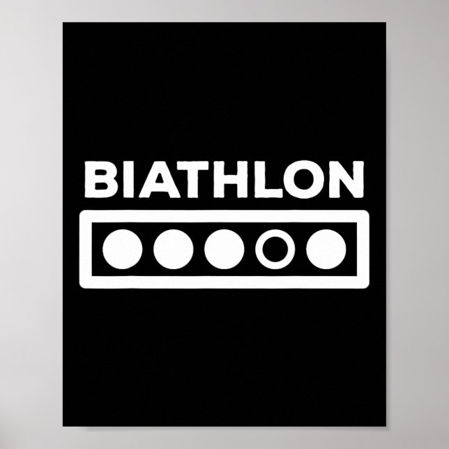 Biathlon Shoange Range Gift - Winter Sports Biath Poster (Framsidan)