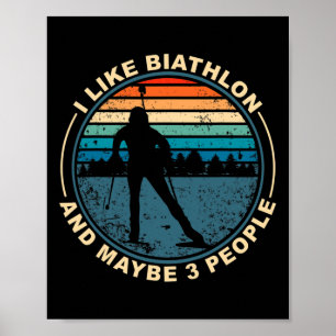 Biathlon Ski Biathlet Winter Sports Kor-land Poster