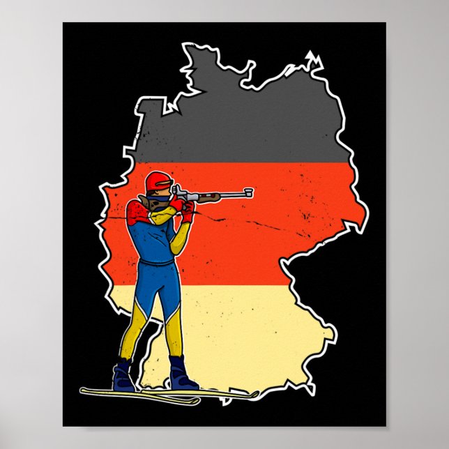 Biathlon Ski Skier Kor-land Ski Trail 11 Poster (Framsidan)