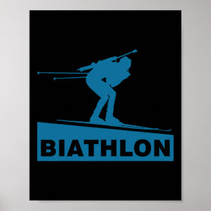 Biathlon Ski Skier Winter Sports Kor-land Ski Poster
