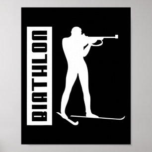 Biathlon Ski Skier Winter Sports Kor-land Ski Poster